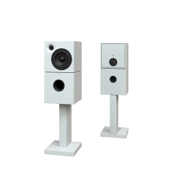 Sehring Audio Systeme 2-Wege-Lautsprecher M802 weiss mit schmalem Sehringstativ